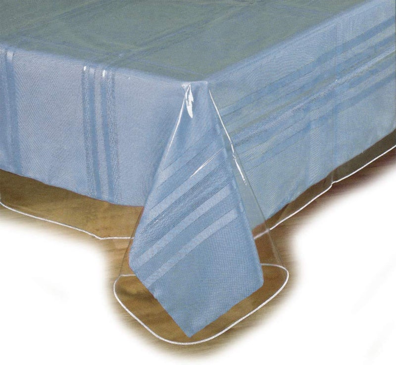 SOFINNI Clear Plastic Tablecloth Protector, Table Cloth Vinyl (54" x 72") - Image 1